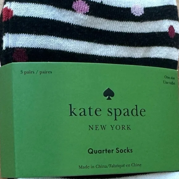 Kate Spade Quarter Socks - Picture 4 of 4